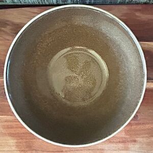 Laurie Gates Ribbed Brown Speckled Stoneware Single Bowl Replacement 6”